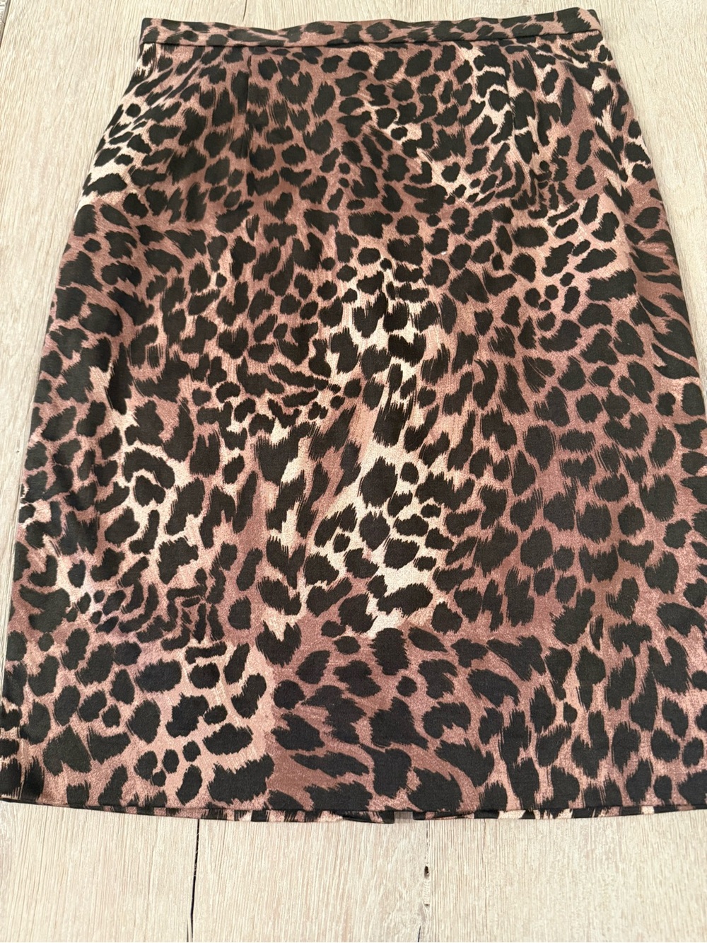 Leopard-Print Pencil Skirt - Brown & Black size 8